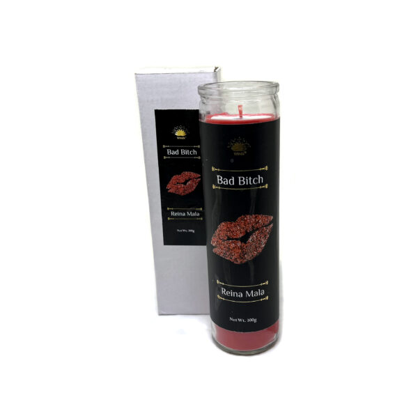 Shreyshti Candle Glass Jar Bad Bitch, Scented Approx 8" for spell, wiccan, pagan, rituals, reiki, religious, aroma therapy purposes